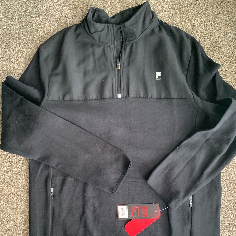 Men’s FILA jacket quarter zip NEW with TAGS